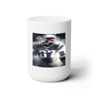 Gronkowski New England Patriots New Custom White Ceramic Mug 15oz Sublimation BPA Free