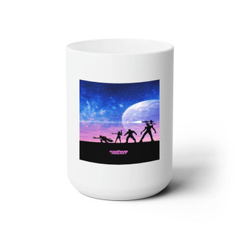 Guardians of The Galaxy Silhouette Custom White Ceramic Mug 15oz Sublimation BPA Free