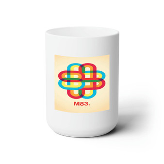 M83 Band Custom White Ceramic Mug 15oz Sublimation BPA Free