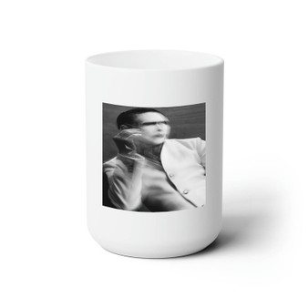 Marilyn Manson Third Day of A Seven Day Binge Custom White Ceramic Mug 15oz Sublimation BPA Free