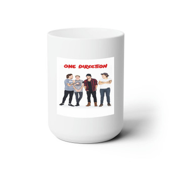 One Direction Art Custom White Ceramic Mug 15oz Sublimation BPA Free