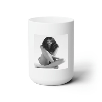 Selena Gomez Hands to My Self Photo Session New Custom White Ceramic Mug 15oz Sublimation BPA Free