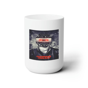 Star Lord Guardians of The Galaxy Cassette Custom White Ceramic Mug 15oz Sublimation BPA Free