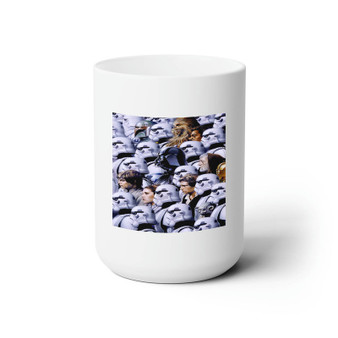 Star Wars Characters With Troopers Custom White Ceramic Mug 15oz Sublimation BPA Free