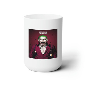 Suicide Squad Movie The Joker Custom White Ceramic Mug 15oz Sublimation BPA Free