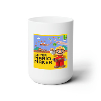 Super Mario Maker New Custom White Ceramic Mug 15oz Sublimation BPA Free