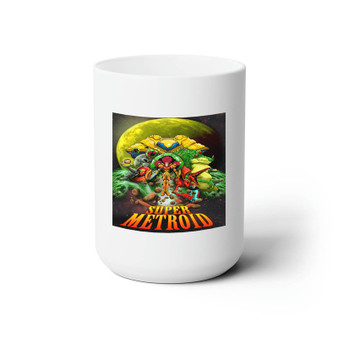 Super Metroid Game New Custom White Ceramic Mug 15oz Sublimation BPA Free