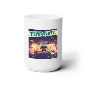 Tearaway Unfolded New Custom White Ceramic Mug 15oz Sublimation BPA Free