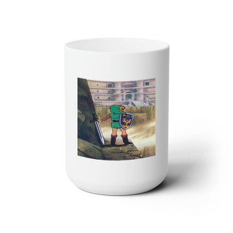 The Legend of Zelda A Link to the Past Custom White Ceramic Mug 15oz Sublimation BPA Free