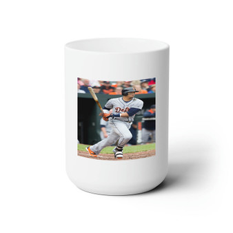 Victor Martinez Detroit Tigers Custom White Ceramic Mug 15oz Sublimation BPA Free