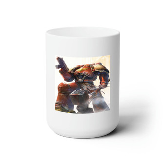 Warhammer 40 000 Space Marine Dawn Of War Custom White Ceramic Mug 15oz Sublimation BPA Free