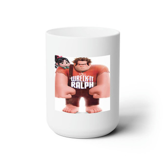 Wreck It Ralph Disney Custom White Ceramic Mug 15oz Sublimation BPA Free