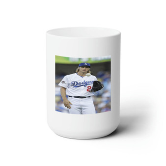 Zack Greinke LA Dodgers Baseball Art Custom White Ceramic Mug 15oz Sublimation BPA Free