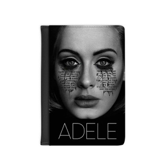 Adele Custom PU Faux Leather Passport Cover Wallet Black Holders Luggage Travel