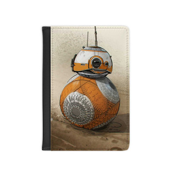 BB8 Droid Star Wars The Force Awakens New Custom PU Faux Leather Passport Cover Wallet Black Holders Luggage Travel