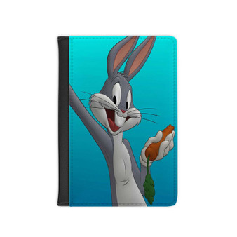 Bugs Bunny Looney Tunes Custom PU Faux Leather Passport Cover Wallet Black Holders Luggage Travel