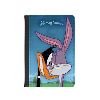 Bugs Bunny The Looney Tunes Custom PU Faux Leather Passport Cover Wallet Black Holders Luggage Travel