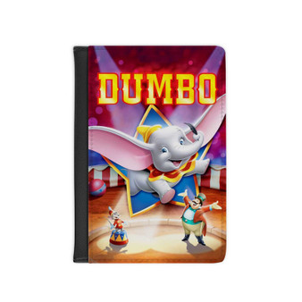 Disney Dumbo Circus Custom PU Faux Leather Passport Cover Wallet Black Holders Luggage Travel