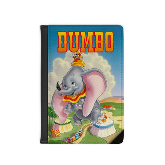 Disney Dumbo Classic Custom PU Faux Leather Passport Cover Wallet Black Holders Luggage Travel