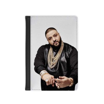 DJ Khaled Gold Custom PU Faux Leather Passport Cover Wallet Black Holders Luggage Travel
