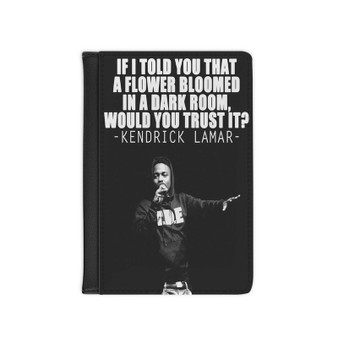 Kendrick Lamar Quotes Custom PU Faux Leather Passport Cover Wallet Black Holders Luggage Travel