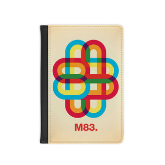 M83 Band Custom PU Faux Leather Passport Cover Wallet Black Holders Luggage Travel