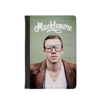 Macklemore Custom PU Faux Leather Passport Cover Wallet Black Holders Luggage Travel