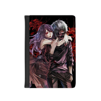 Rize and Kaneki Tokyo Ghoul Custom PU Faux Leather Passport Cover Wallet Black Holders Luggage Travel
