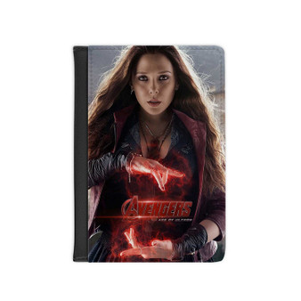 Scarlet Witch The Avengers New Custom PU Faux Leather Passport Cover Wallet Black Holders Luggage Travel