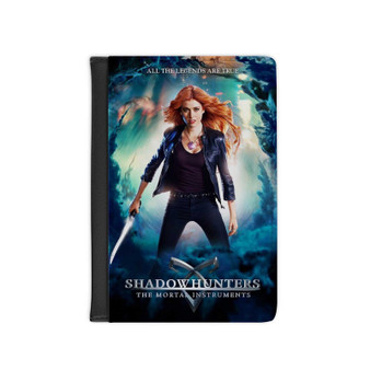 Shadowhunters The Mortal Instruments Movie Custom PU Faux Leather Passport Cover Wallet Black Holders Luggage Travel