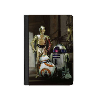 Star Wars Droids Custom PU Faux Leather Passport Cover Wallet Black Holders Luggage Travel