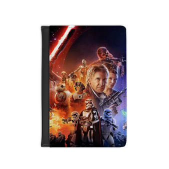 Star Wars The Force Awakens Movie Custom PU Faux Leather Passport Cover Wallet Black Holders Luggage Travel