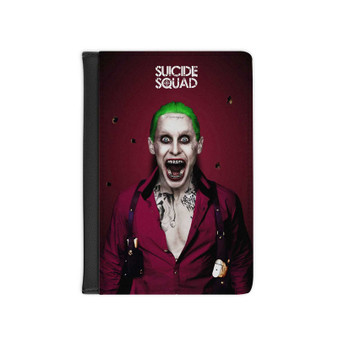 Suicide Squad Movie The Joker Custom PU Faux Leather Passport Cover Wallet Black Holders Luggage Travel