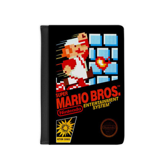 Super Mario Bros Nintendo New Custom PU Faux Leather Passport Cover Wallet Black Holders Luggage Travel