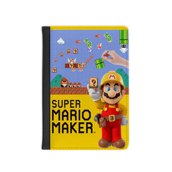 Super Mario Maker New Custom PU Faux Leather Passport Cover Wallet Black Holders Luggage Travel