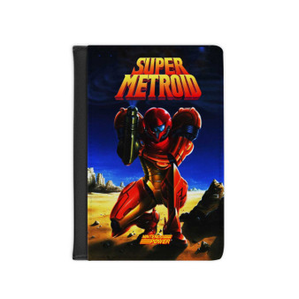 Super Metroid Arts Custom PU Faux Leather Passport Cover Wallet Black Holders Luggage Travel