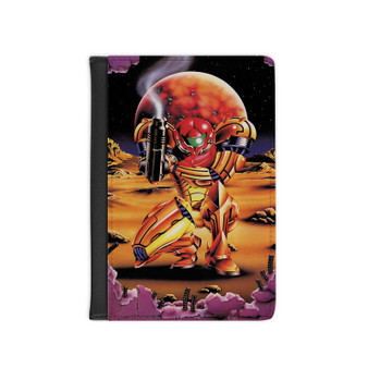 Super Metroid Game Custom PU Faux Leather Passport Cover Wallet Black Holders Luggage Travel