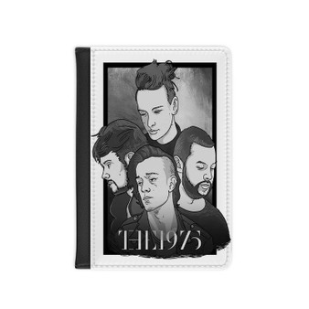 The 1975 Band Custom PU Faux Leather Passport Cover Wallet Black Holders Luggage Travel