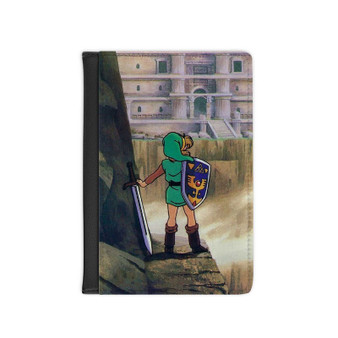 The Legend of Zelda A Link to the Past Custom PU Faux Leather Passport Cover Wallet Black Holders Luggage Travel