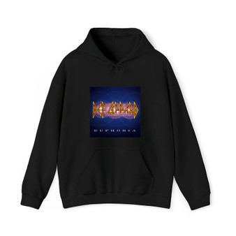 Def Leppard Euphoria 1999 Cotton Polyester Unisex Heavy Blend Hooded Sweatshirt