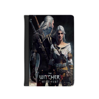 The Witcher 3 Wild Hunt Geralt and Ciri New Custom PU Faux Leather Passport Cover Wallet Black Holders Luggage Travel