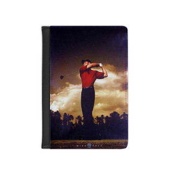 Tiger Woods Golf New Custom PU Faux Leather Passport Cover Wallet Black Holders Luggage Travel