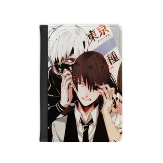 Tokyo Ghoul Black Eye New Custom PU Faux Leather Passport Cover Wallet Black Holders Luggage Travel
