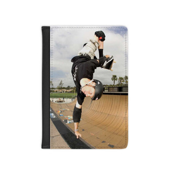 Tony Hawk Skateboard New Custom PU Faux Leather Passport Cover Wallet Black Holders Luggage Travel