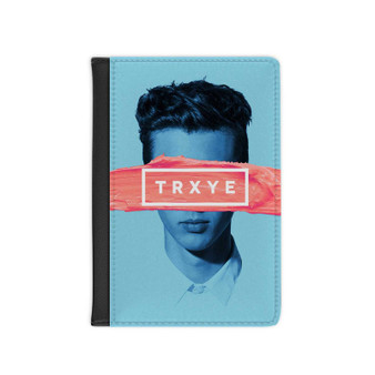 Troye Sivan Paint Face Custom PU Faux Leather Passport Cover Wallet Black Holders Luggage Travel