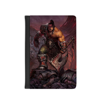 Warlords of Draenor World Of Warcraft Custom PU Faux Leather Passport Cover Wallet Black Holders Luggage Travel