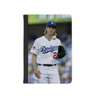 Zack Greinke LA Dodgers Baseball Art Custom PU Faux Leather Passport Cover Wallet Black Holders Luggage Travel