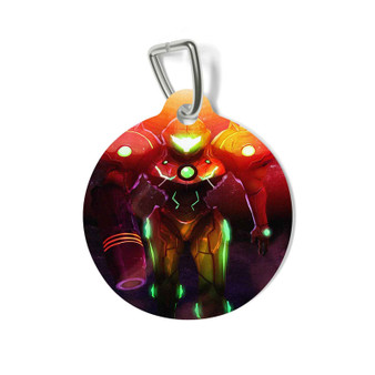 Super Metroid Samus Aran Custom Pet Tag for Cat Kitten Dog