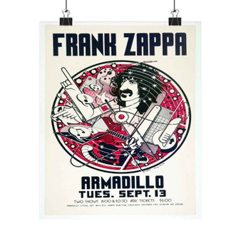 Frank Zappa Armadillo Art Satin Silky Poster for Home Decor