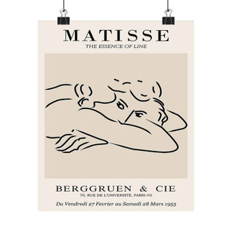 Henri Matisse Line Art Berggruen and Cie Art Satin Silky Poster for Home Decor